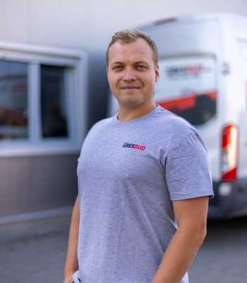 Adrian Łukasiewicz, właściciel firmy Gresbud